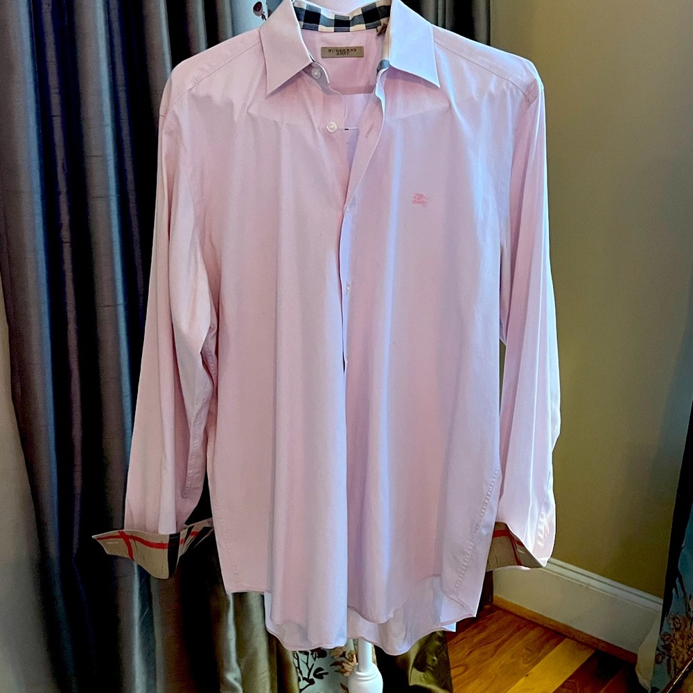 Burberry Brit Classic Button-Up w. Checked Cuff